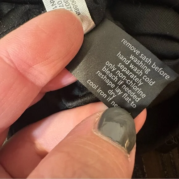 Lane Bryant Dress 26 Sleeveless Black Belted Floral Multicolor Midi Plus Size - Picture 10 of 10